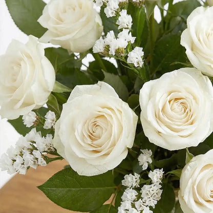 12 White Roses